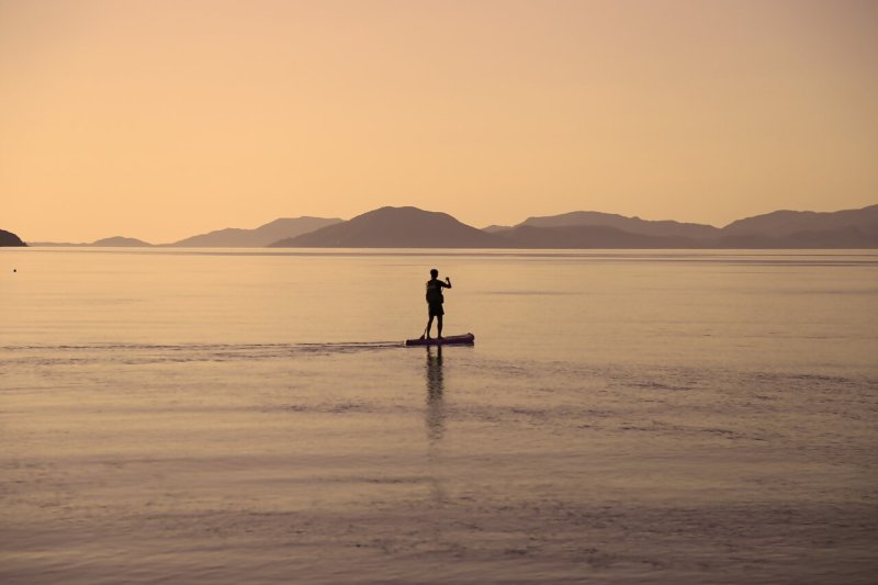 SUP at sunset